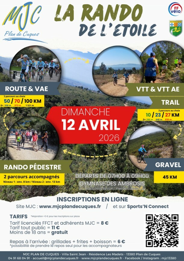 PLAN DE CUQUES - Randonnée de l'Etoile 2026